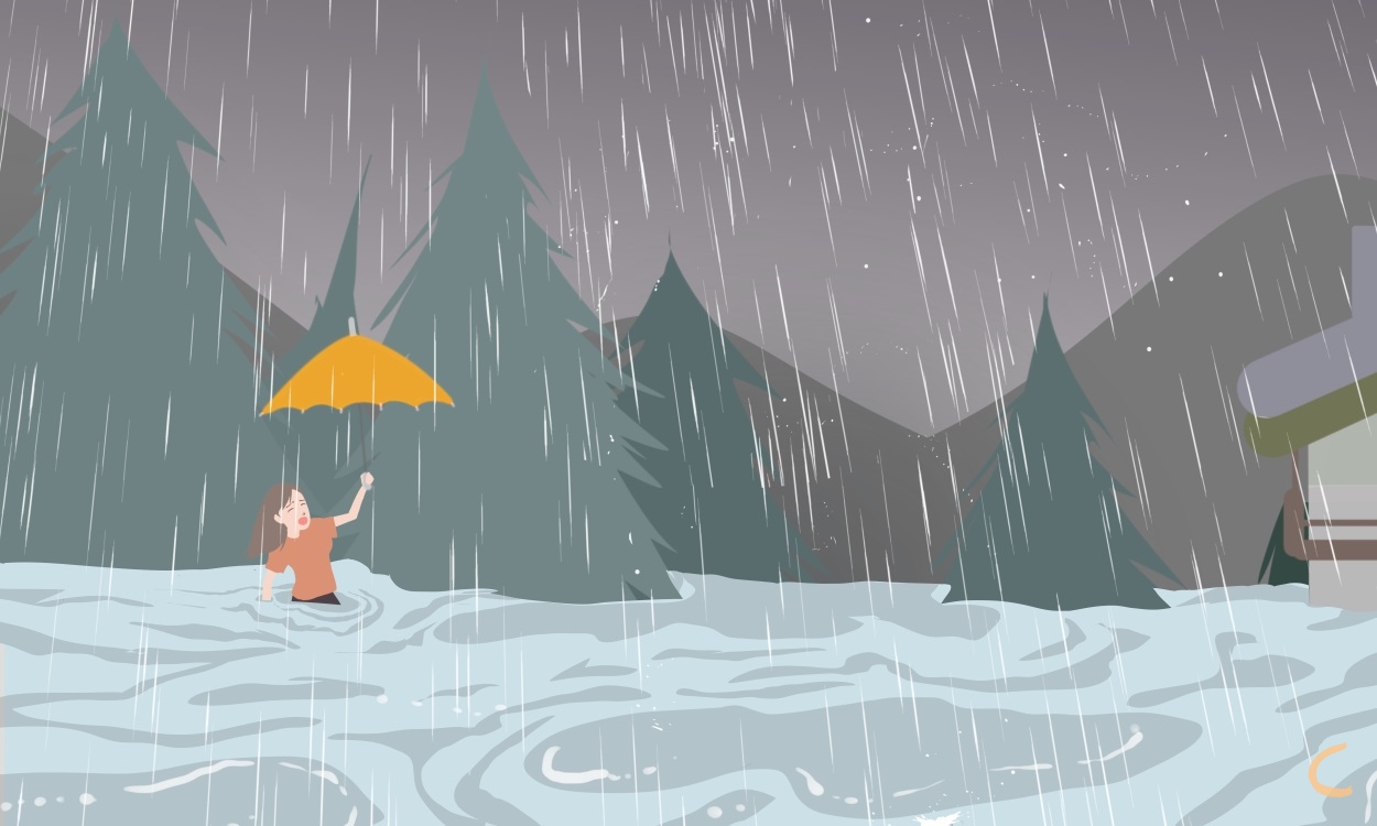 高情商下雨天发朋友圈80句