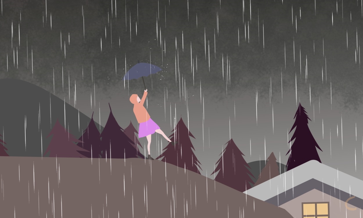 抖音很火的下雨说说句子90句