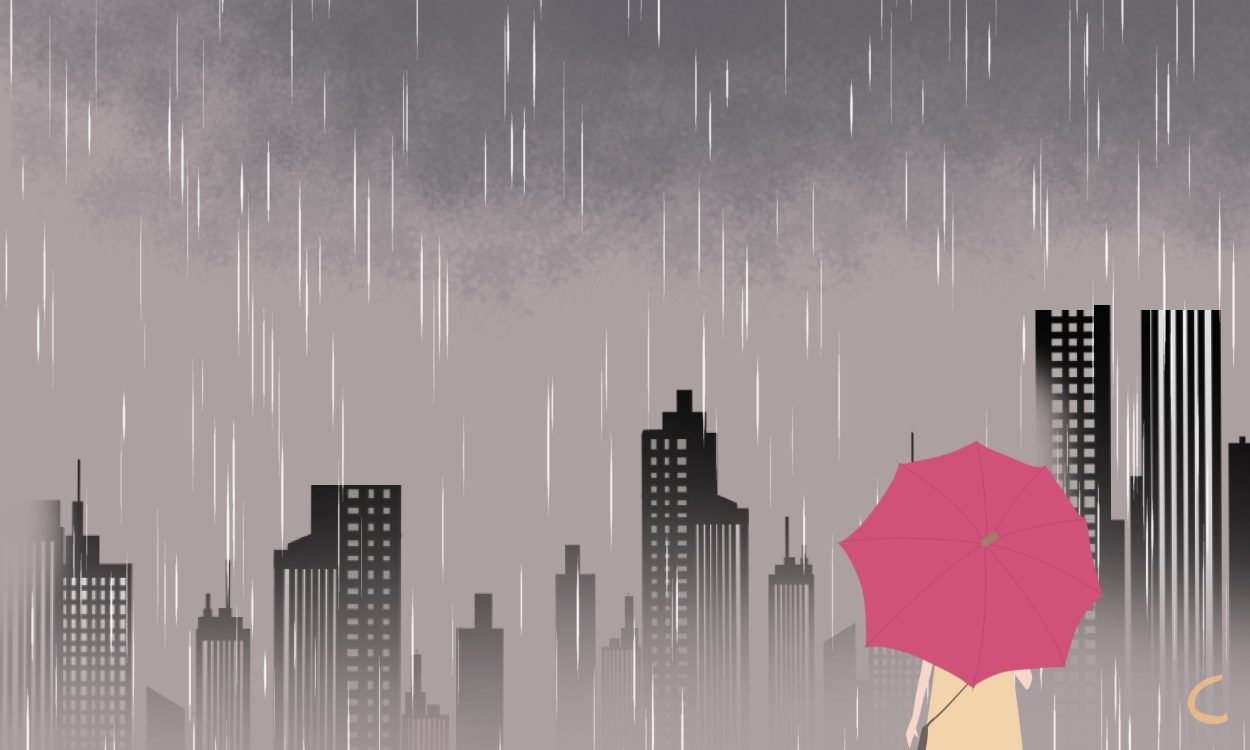 关于下雨天的唯美句子130句_打雷下雨的幽默说说