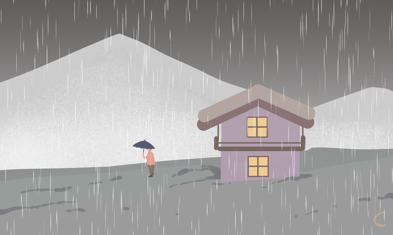 雨天简单一句话180句