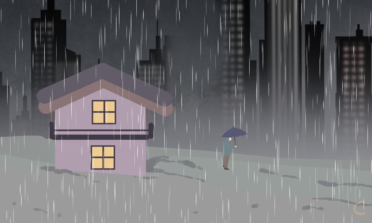 适合雨天发的简短句子朋友圈